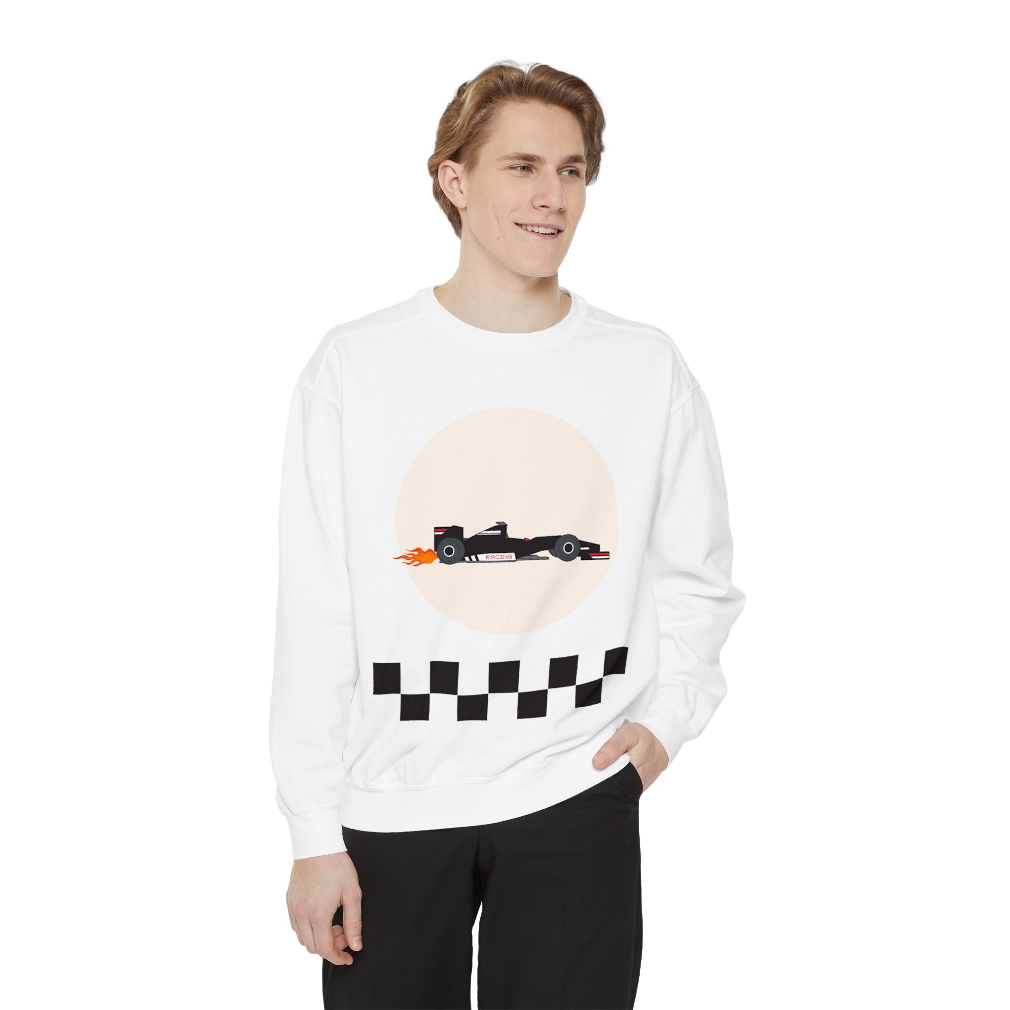 Racing Club Sweatshirt - Unisex Garment-Dyed Crewneck, Perfect for Motorsports Fans, Cozy Casual Wear, Gift for Racing Enthusiasts, [...]