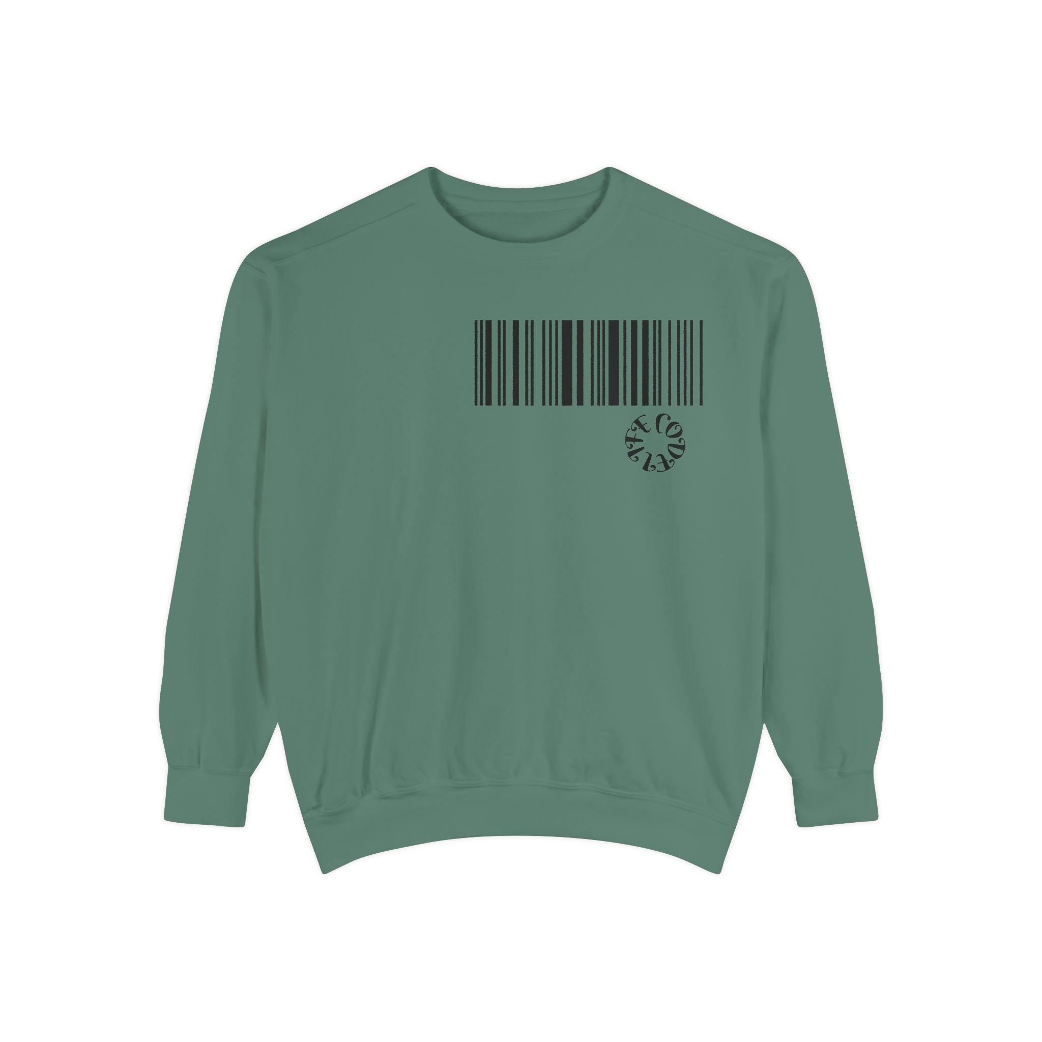 Barcode & Heartbeat Unisex Sweatshirt, Trendy Gift for Him/Her, Casual Wear, Cozy Loungewear, Perfect for Birthdays/Anniversaries/1