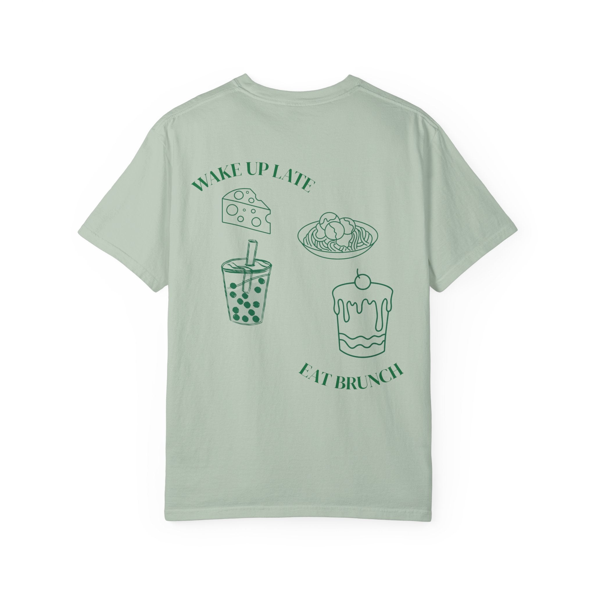 Brunch Vibes T-Shirt, Unisex Garment-Dyed Tee, Perfect for Lazy Mornings & Brunch Lovers, Gift for Foodies, Fun Weekend Wear|