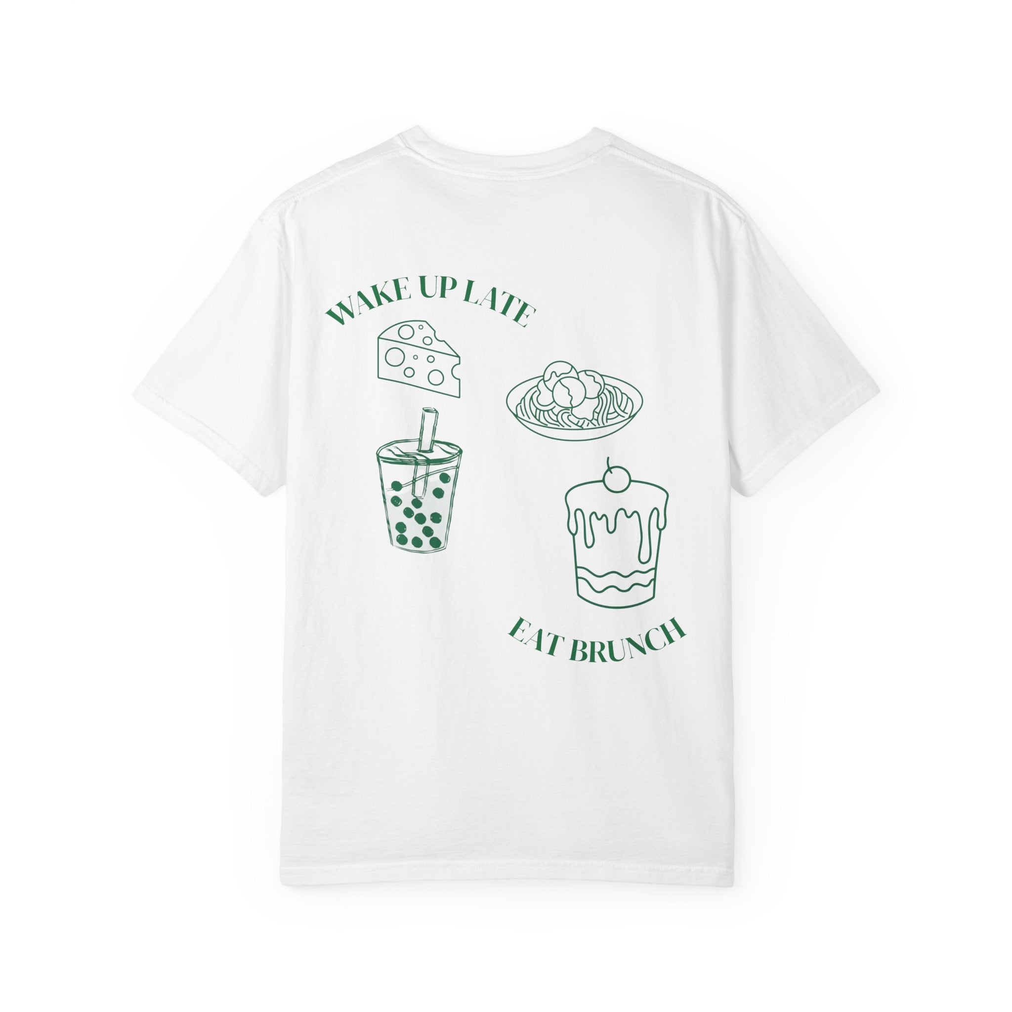 Brunch Vibes T-Shirt, Unisex Garment-Dyed Tee, Perfect for Lazy Mornings & Brunch Lovers, Gift for Foodies, Fun Weekend Wear|