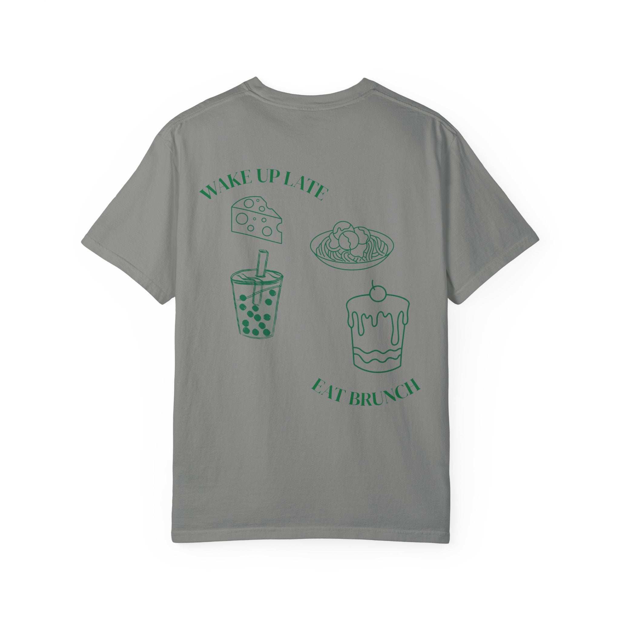 Brunch Vibes T-Shirt, Unisex Garment-Dyed Tee, Perfect for Lazy Mornings & Brunch Lovers, Gift for Foodies, Fun Weekend Wear|