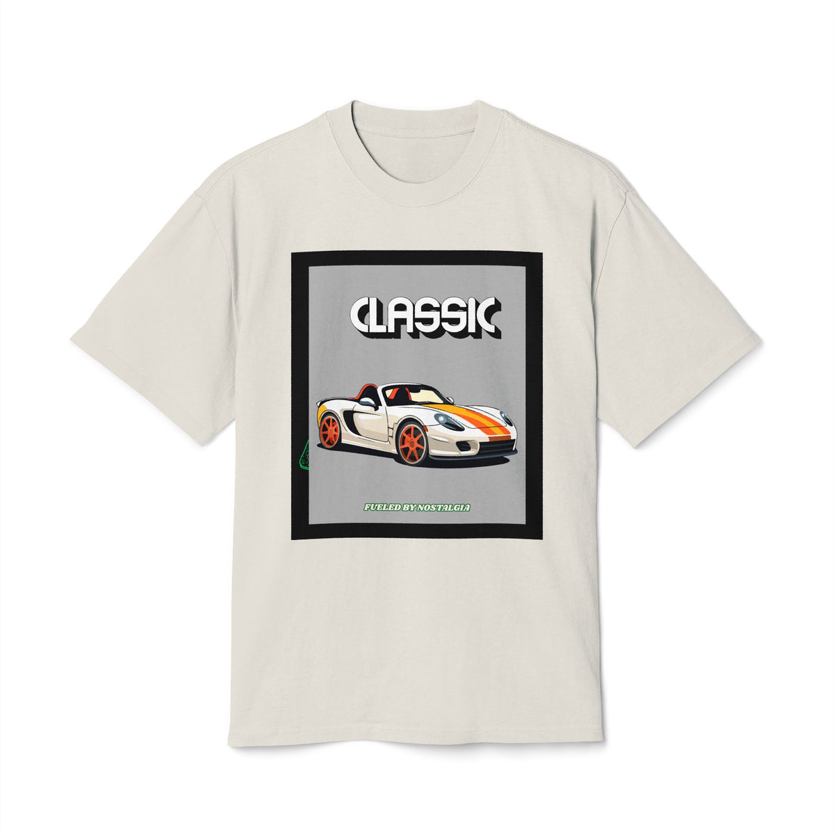 Classic Car Graphic Tee for Auto Enthusiasts, Vintage Style Shirt, Unisex Heavy Faded Tee, Gift for Car Lovers, Customizable Back