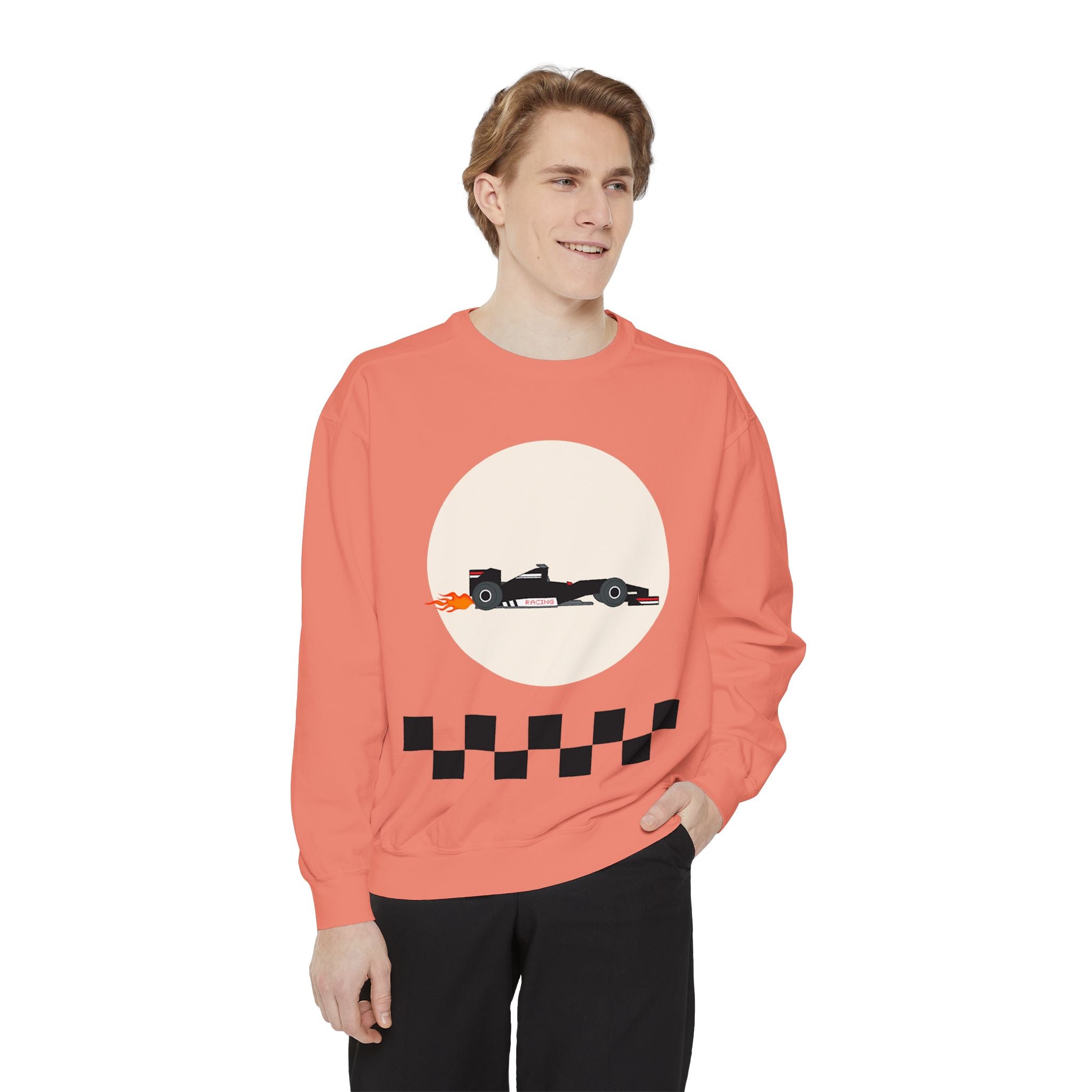 Racing Club Sweatshirt - Unisex Garment-Dyed Crewneck, Perfect for Motorsports Fans, Cozy Casual Wear, Gift for Racing Enthusiasts, [...]