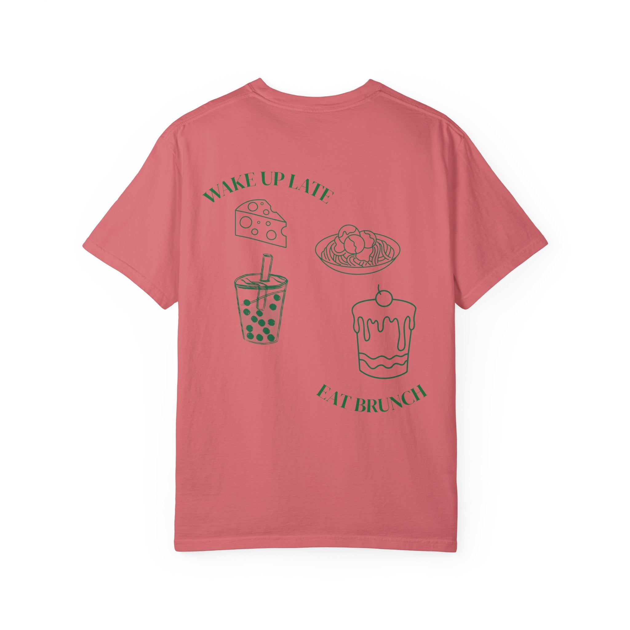 Brunch Vibes T-Shirt, Unisex Garment-Dyed Tee, Perfect for Lazy Mornings & Brunch Lovers, Gift for Foodies, Fun Weekend Wear|