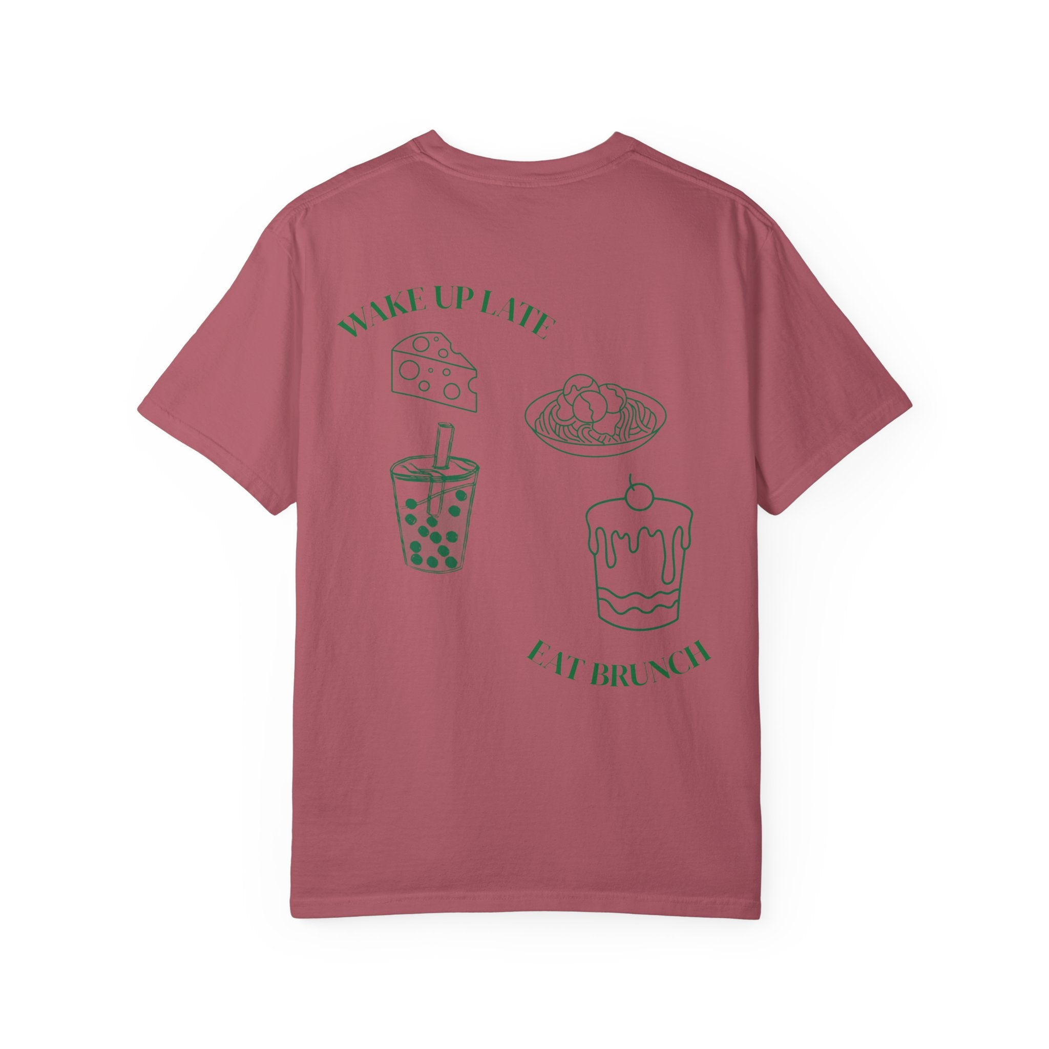 Brunch Vibes T-Shirt, Unisex Garment-Dyed Tee, Perfect for Lazy Mornings & Brunch Lovers, Gift for Foodies, Fun Weekend Wear|
