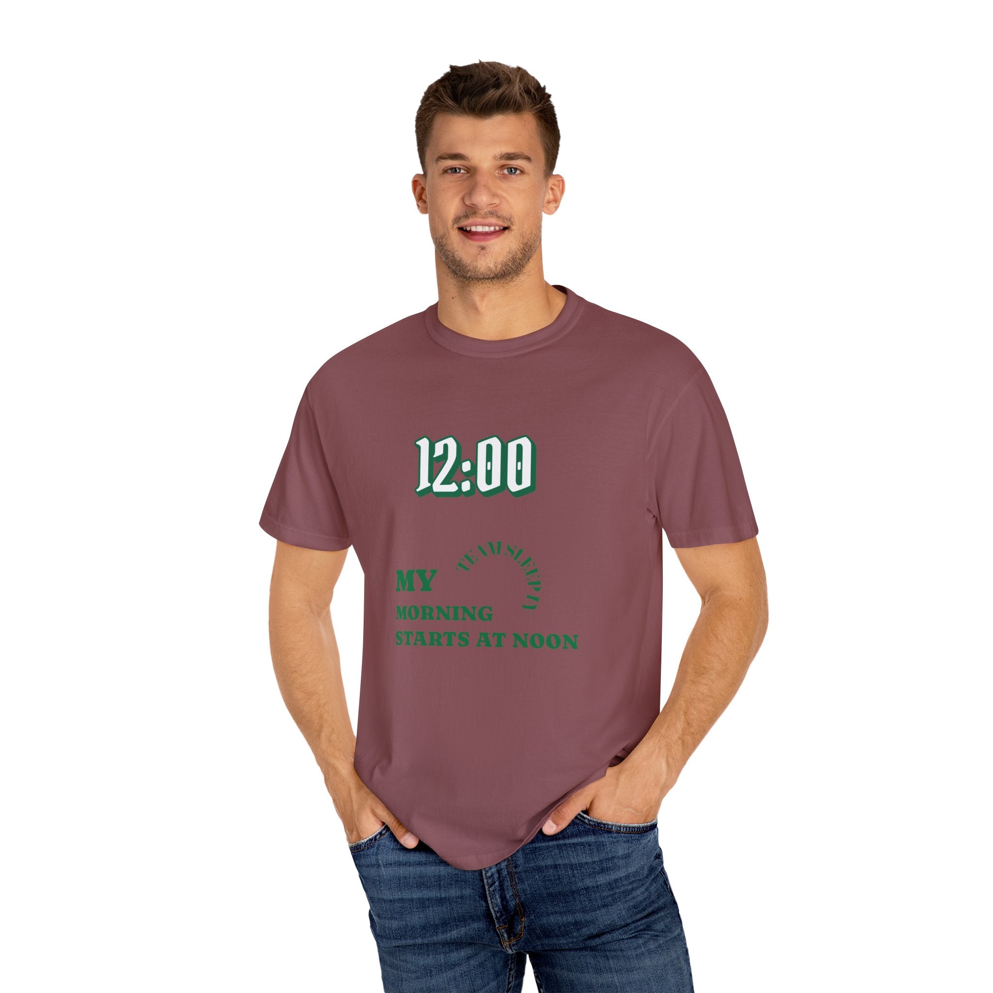 Brunch Vibes T-Shirt, Unisex Garment-Dyed Tee, Perfect for Lazy Mornings & Brunch Lovers, Gift for Foodies, Fun Weekend Wear|