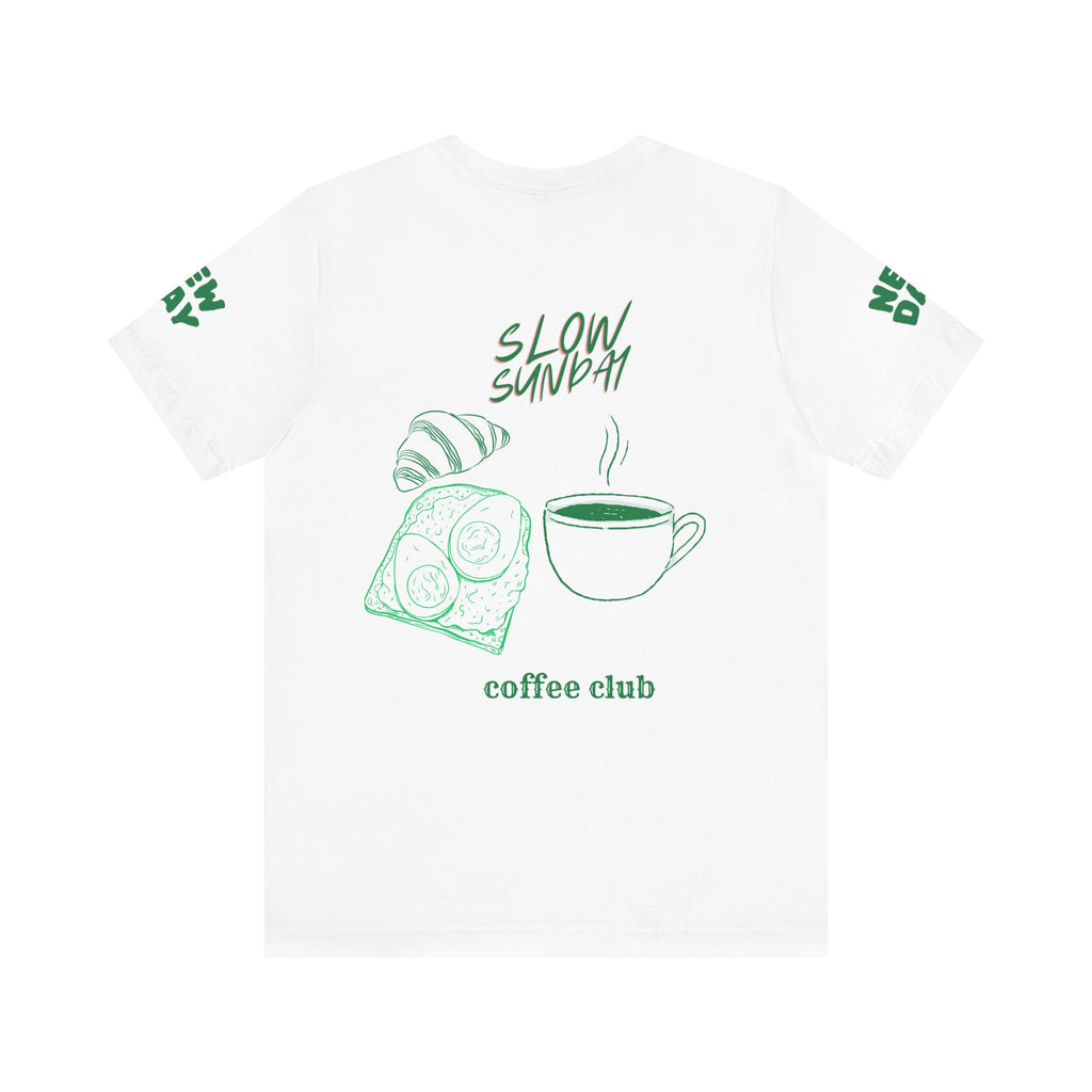 Coffee Lover's Tee, Casual Unisex T-Shirt for Coffee Fans, Perfect for Weekend Brunch, Slow Sundays, Gift for Coffee Lovers